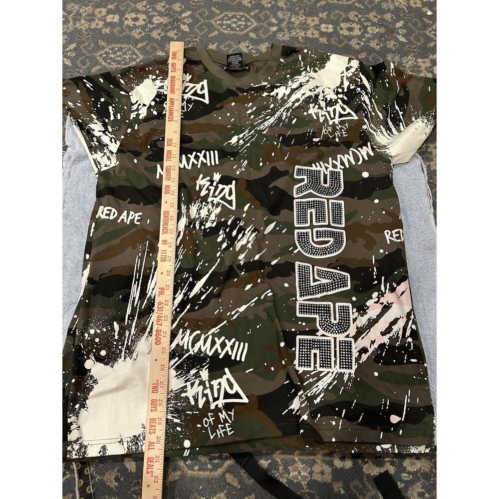 Red Ape Camo Gemstones Men's 2XL MCMXXIII Spellout T-Shirt Perfect